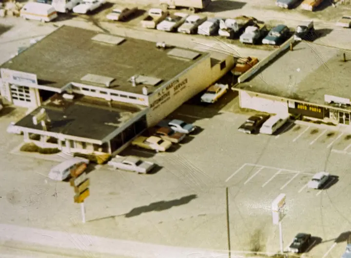 Aerial photo of the KC Martin building on 196th St SW in the 1960s